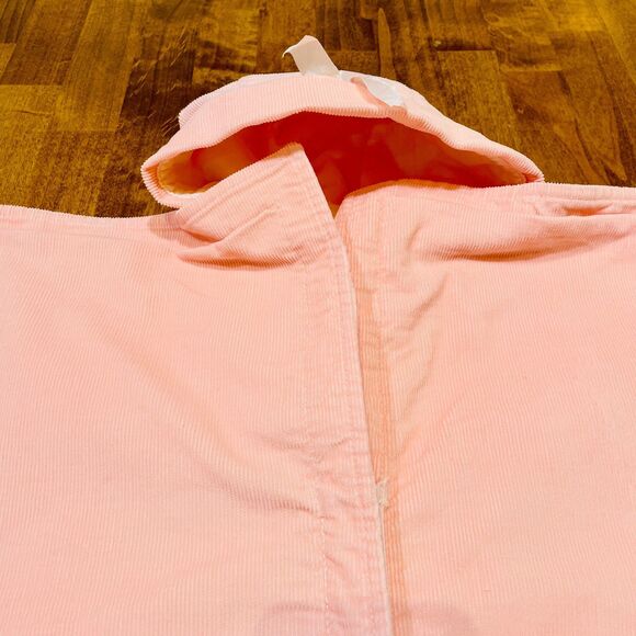 VTG 60s Robe-n-Hood Pink Corduroy Baby Bunting Bag Infant Sleeping Sack or Doll - Picture 16 of 16